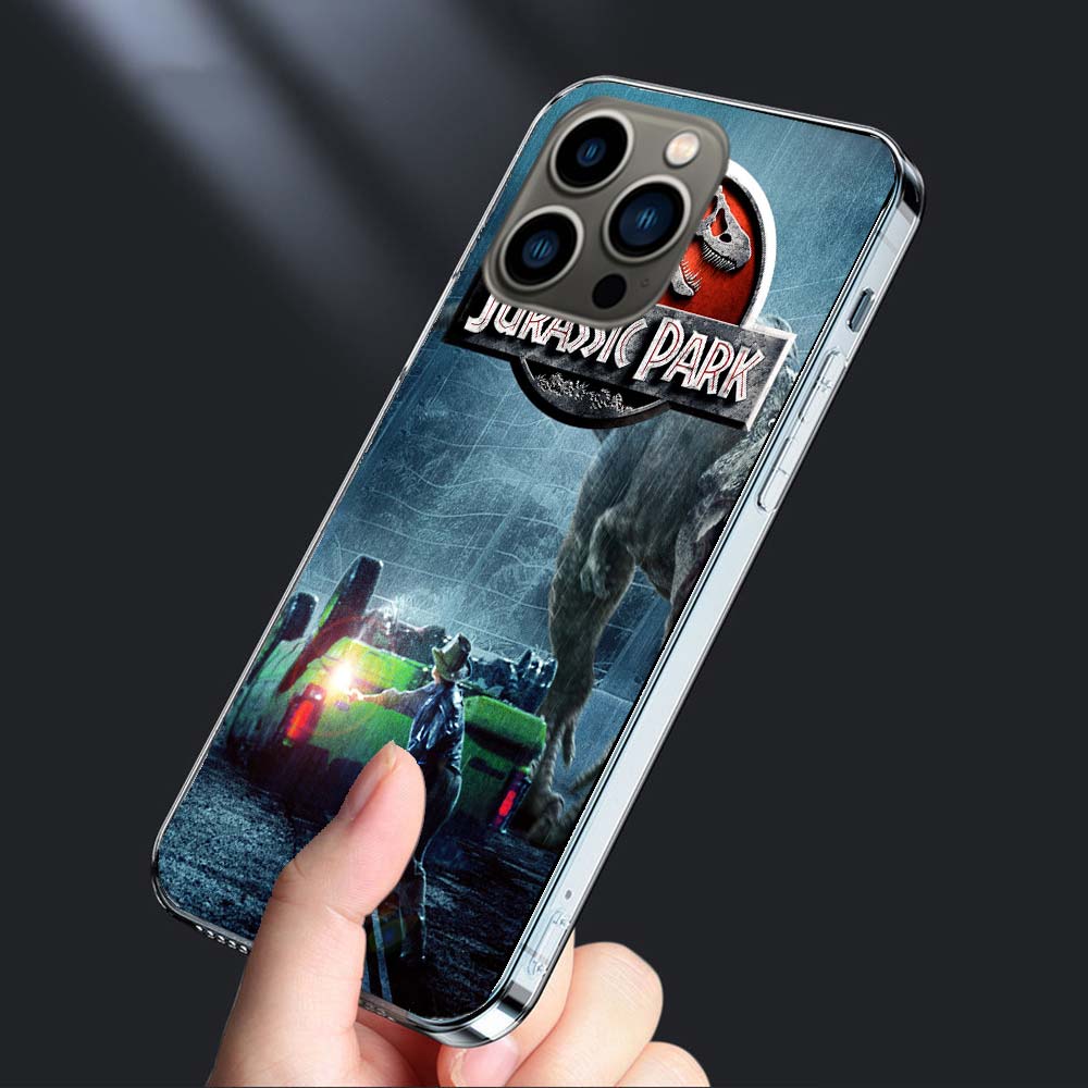 New World Jurassic Park Phone Case For Iphone 16E 15 Pro 14 Plus 17E 16 17 Pro Max Air 11 12 13 Mini Shockproof Capa Cute Cov