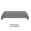 Checkered Race Car Party Black White Checkered Flag Tablecloth Road Tablecloth Racetrack TableCover Racing Birthday Party Decor
