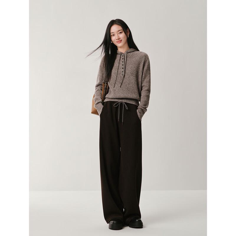 JIUZI ANNAKE Vintage Wool Knitted Hoodie