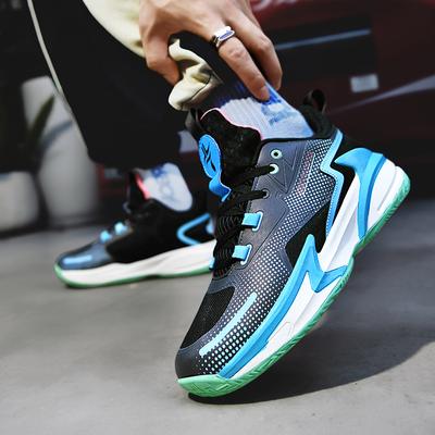 Pantofi sport de baschet pentru bărbați, respirabili, ușori, antiderapanți, cu talpă moale, model scurt, reduce frecarea, absorbție a șocurilor, pantofi sport