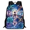 One Piece 15 Inch Front Pocket Backpack for Boys Girls Best Gifts Lightweight Durable Cartoon School Bookbag for Children Travel