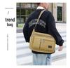 Męska płócienna torba crossbody - Wielowarstwowa, o dużej pojemności, wszechstronna, codzienna biznesowa i sportowa torba na ramię.