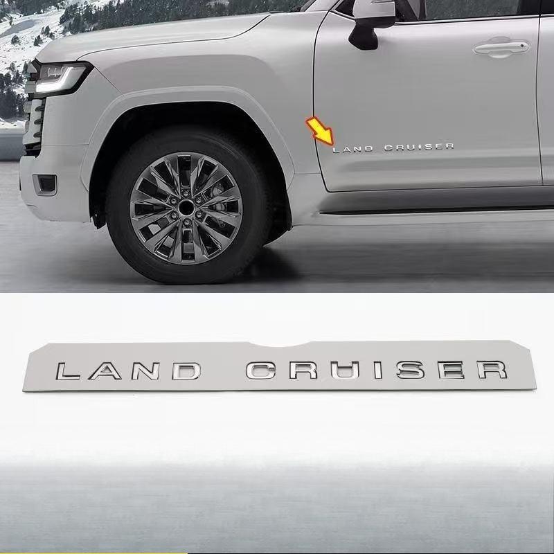 Land Cruiser 3D ABS Letters Sticker For 2021-2023 Toyota Land Cruiser 300 LC300 VXR GXR Hood Emblem Badge Exterior Modification