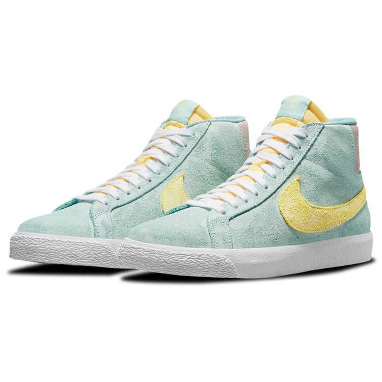 Nike Zoom Blazer Mid Premium SB Light Dew Zitron Unisex Sneakers Green Green-Glow Arctic-Punch DA1839-300