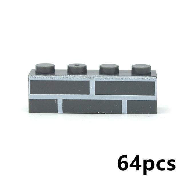 DIY Building Blocks Wall Figures Thicks Bricks 1+2 1x2 1x3 1x4  L Dots Educational Creative Toys 98283 15533 6020 For Children