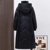 Woman Leather Jacket Winter Long Parkas Hooded Elegant Thick Warm Female Faux Sheepskin Coats