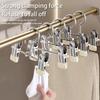 Stainless Steel Multi-Functional Hook Clip For Clothes Hangers And Wardrobes  For Storing Trousers