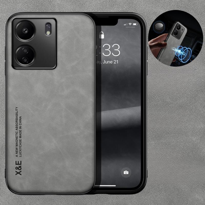 Supporto Magnetico per Auto Copertura Posteriore in Pelle Per Xiomi 13T 5G Custodia Cornice Morbida Proteggi Cover Per Xiomi Mi 13T 13 T Xiaomi13T T13 Pro