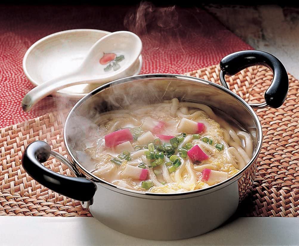 Miyazaki Seisakusho Objet Made in IH Double-Handled Pot, Mini, 16cm, Japan, 5-Year Warranty, Compatible, Lightweight, OJ-33