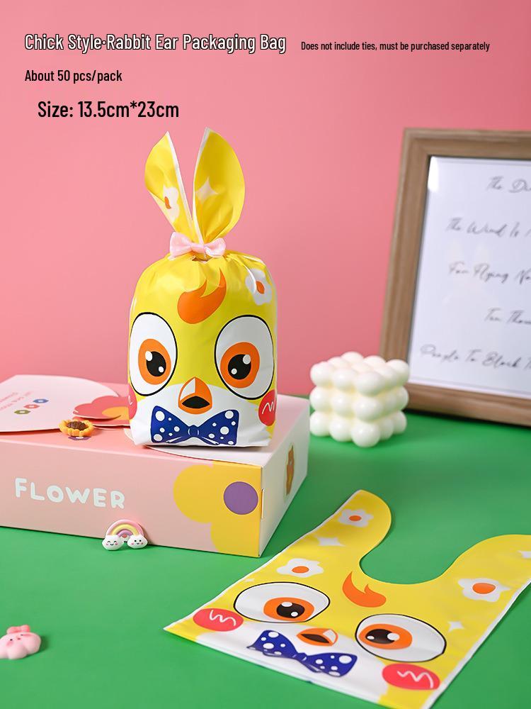 Cute Rabbit Ears Gift Bag for Candy, Cookies & Snacks
