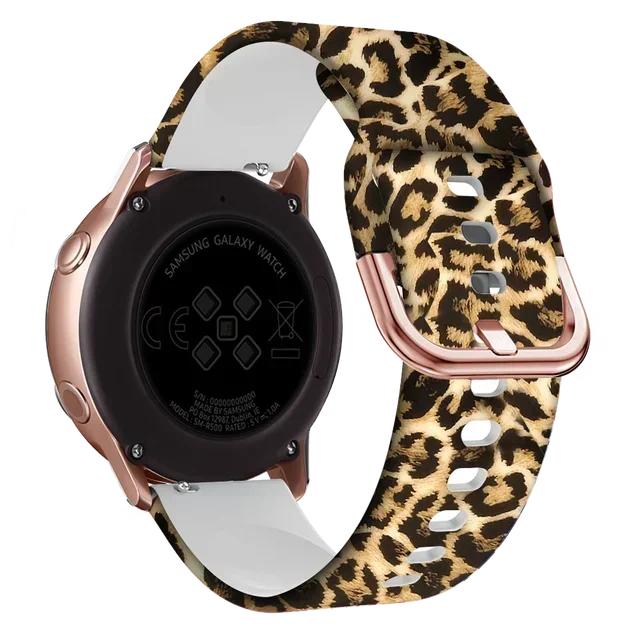 20mm Bedrucktes Silikon-Uhrenarmband für Garmin Forerunner 165 645 245 158 55 Vivoactive 5 3/VENU SQ 2/Venu 2 Plus/Vivomove HR