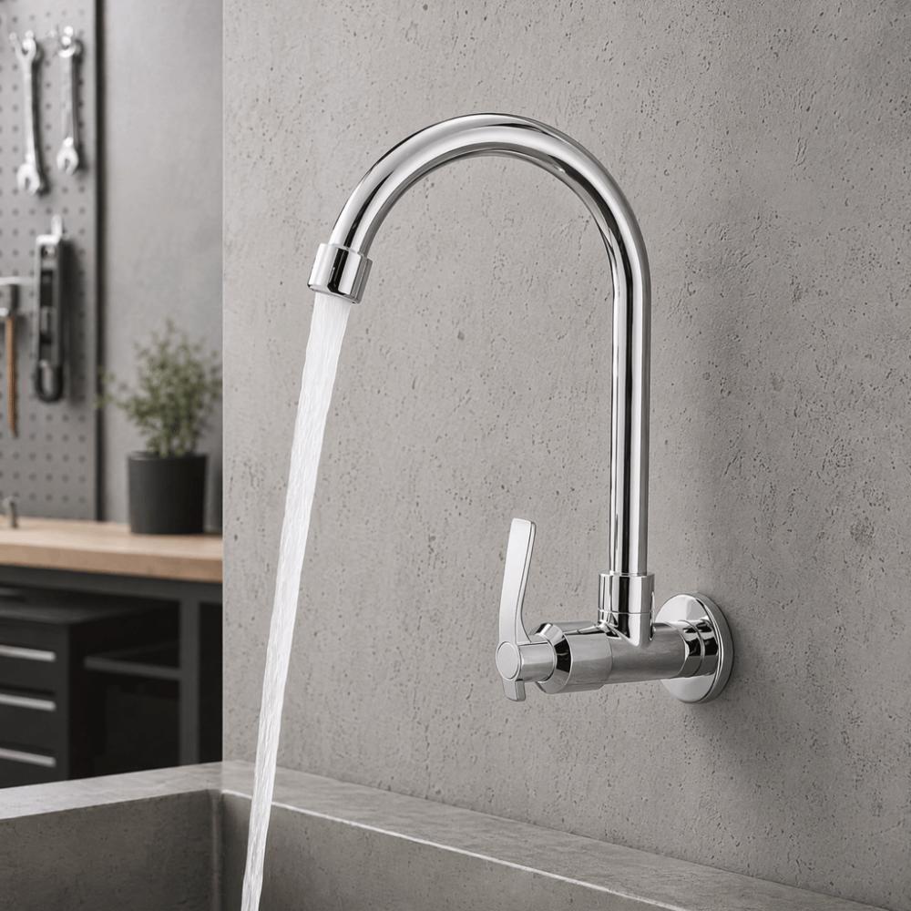 Single Cold Water Faucet G1/2in Connection Water Tap Durable Faucet Tap Laundry Room