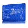 NASA Skylab Blueprints Metal Poster Customized Wall Art Retro Vintage Tinplate Signs for Home Decor Living Room House Wand Deko