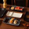 1PC Japanese Style Exquisite Plate Modern Sushi Tray Practical Ceramic Multi Compartment Plate