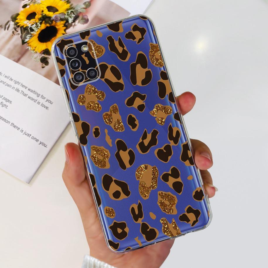 For Samsung A51 Case SM-A515F Flower Cover Fashion Silicone Soft Bumper Clear Funda For Samsung A31 A71 SM-A315F A 51 Phone Case