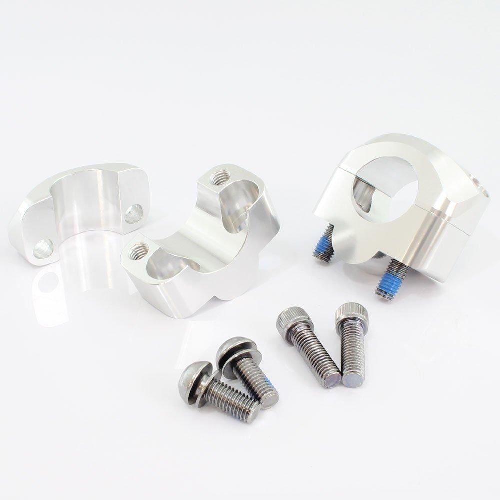 Rise Corporation Tapered Handlebar Clamp Aluminum Handlebar Clamp with Size T05Z9990083SL Kit, Conversion, Silver,