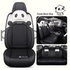 2022 New Cartoon Leather Ice Silk Car Seat Cushion Set, Four Seasons