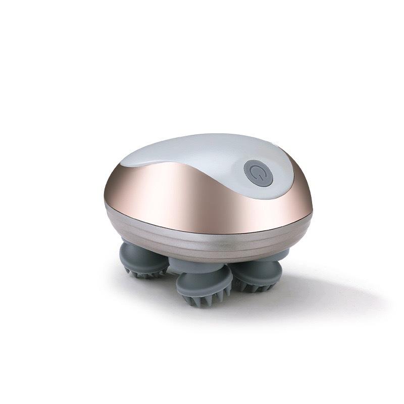 Electric Silicone Scalp Massager - Portable USB Rechargeable Kneading Head and Pet Massager