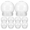 20pcs Photo Snow Globe Craft Small Plastic Globe Bulk Snow Globe Container Transparent Snow Candy Globe Snow Globe With Cap
