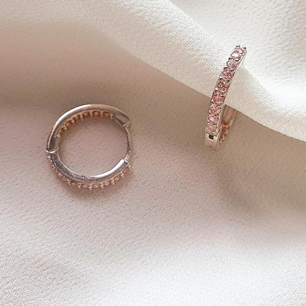 Women's Accessories In & Out Cubic Hoop Earrings