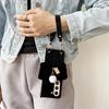 Applicable to Samsung ZFlip6 folding plush bow mobile phone case zflip5/4 portable lanyard anti-drop protective case
