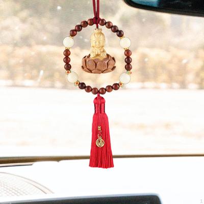 Buddha Statue Auto Anhänger Schlenker Ornament Auto Innen Baumeln Dekorative Universal Geschenk Rückansicht
