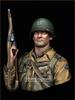 Young Miniature Amerikanischer Soldat des 2. Ranger-Bataillons der Normandie 1944 Büste aus Resin Bausatz YM1898 1/10