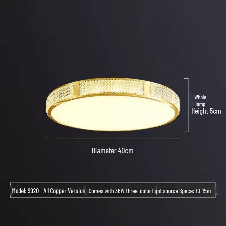 Gold Modern Minimalist Ultra-Thin Nordic LED Ceiling Light for Bedroom