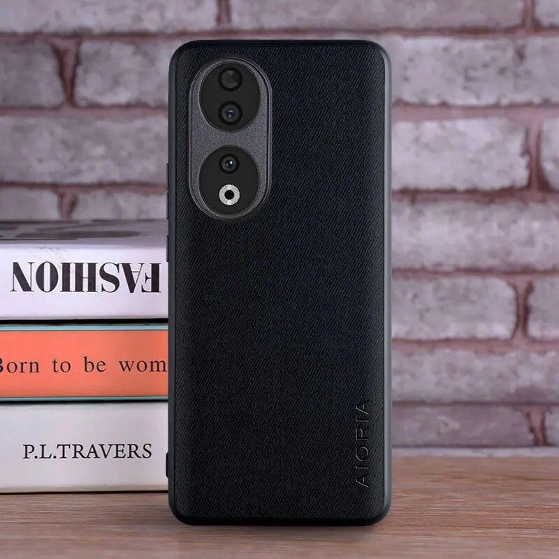 

Чехол для Honor 90 70 50 20 10 Pro Lite, роскошный текстильный кожаный чехол из мягкого ТПУ для телефона, чехол для huawei Honor 90, чехол Honor 70