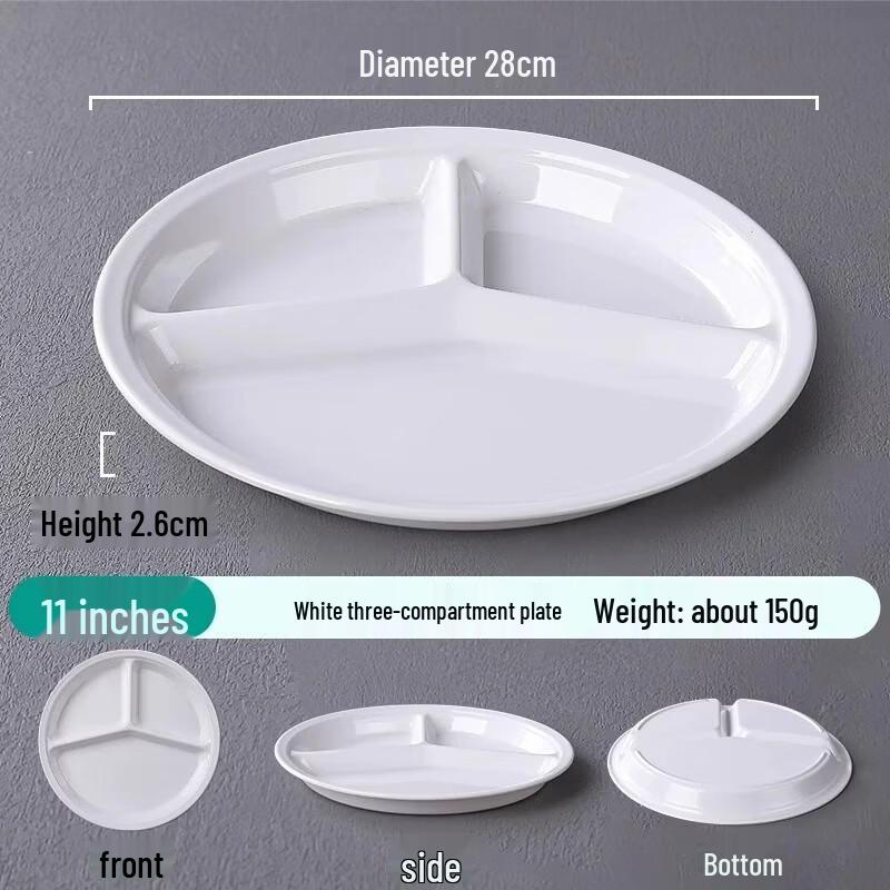 Melamine Divided Canteen Trays