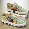 Personalized Lace Up Corduroy Board Shoes for Lazy People To Step on Canvas Shoes for Men's Shoes   for Men with Free Shipping