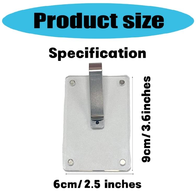 Magnetic Car Sunvisor Photo Holder Acrylic Frame Suitable for Personal Family Holding Photos and Cards Easy Installation