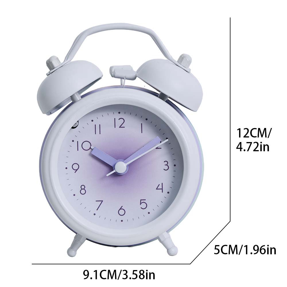 

Ins Style Minimalist Alarm Clock Battery Powered (AA) Cute Clock for Home Office Decoration