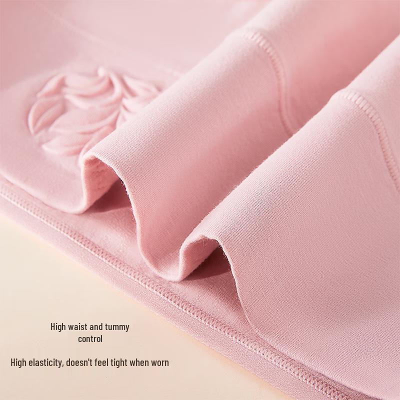 Langsha Women's High-Waist Tummy Control Antibacterial Cotton Briefs