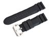 King Panerai Compatible Submersible Watch Band with BA Black Rubber Aftermarket [Import Original] Buckle, Strap, 24/22mm,