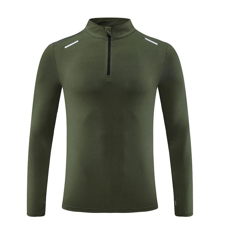 Men's Quick-Dry Half-Zip Long Sleeve Sports T-Shirt - 2024 Spring/Autumn Running & Fitness Apparel