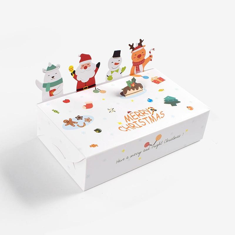 10pc Christmas Cute Animal 3D Party Gift Boxes - Convenient Practical Holiday Candy Folding Gift Wrapping Paper for Home Decor