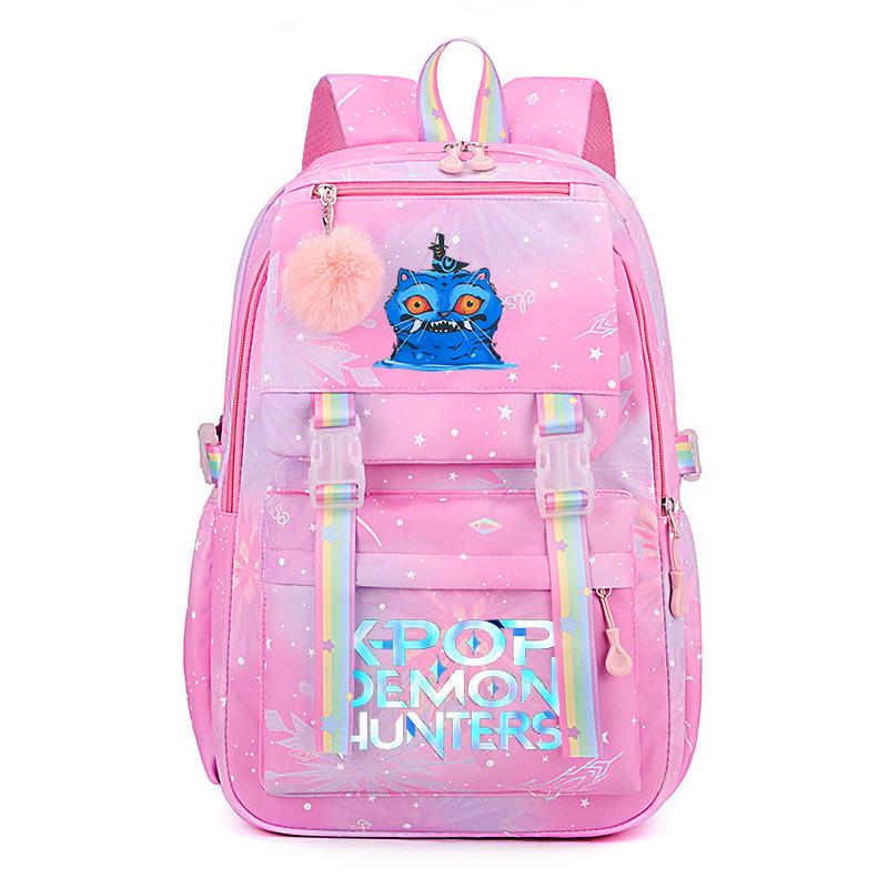 Printed student schoolbag cross-border college wind sweet small fresh rainbow backpack