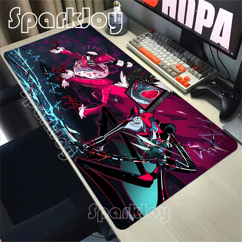 Gamer Mousepad Hazbins Hotels Cartoon New Mouse Pad Natural Rubber Soft Mouse Mat Big Deskmat Office Accessories Large Pc Mats