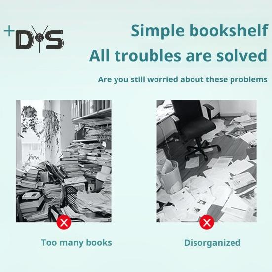 Storage Rack Easy Assembly Metal Tubes Non-Woven Fabric Dustproof Waterproof Large Capacity Book Organizer