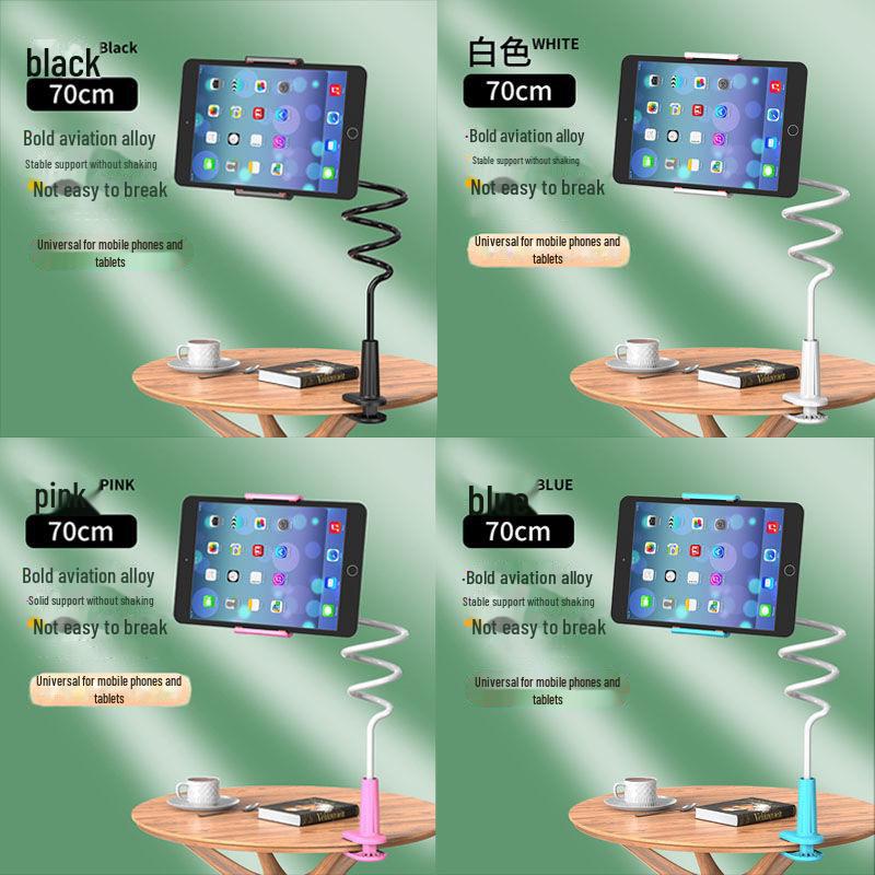 Heavy-duty Carbon Steel Mobile Phone and Tablet Stand - Versatile Desktop & Bedside Holder