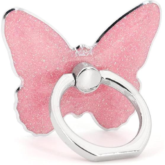 LaMignonne Cell Phone Ring Holder Butterfly Finger Ring Grip Stand 360° Rotation 180° Flip Universal Kickstand Compatible with All Smartphones
