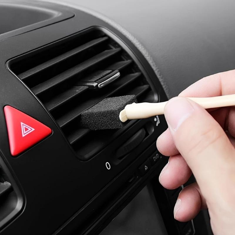 Car Air Vent Cleaning Foam Brushes - Multi-Purpose Auto Interior Detail Gap Cleaners