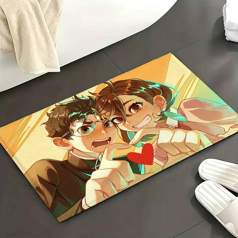 Anime D-DAN DA DAN Floor Mat Soft Non Slip for Entry Door Bathroom Indoor Home Decorative Carpet