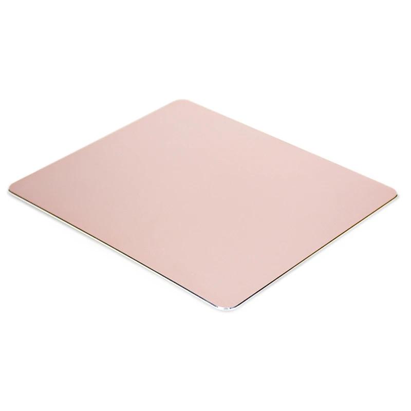 Metal Aluminum Mouse pad Mat Hard Smooth Magic Thin Mousead Double Side Waterproof Fast and Accurate Control for Office Home