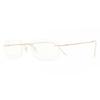 Smartbuy Collection Men Rimless Rectangle Gold Eyeglasses Ttgv01