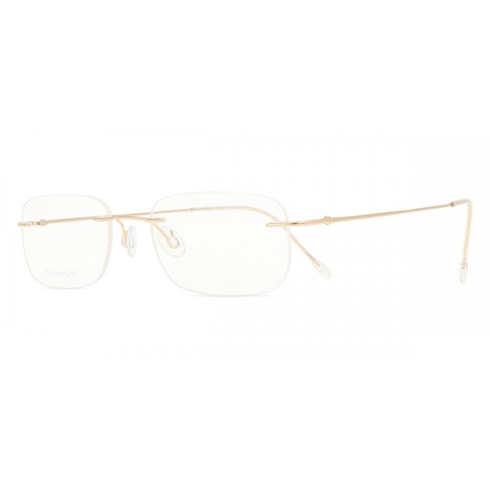Smartbuy Collection Men Rimless Rectangle Gold Eyeglasses Ttgv01