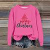 Women's Fashion Casual Long Sleeve Loose Christmas Printed Sweatshirt