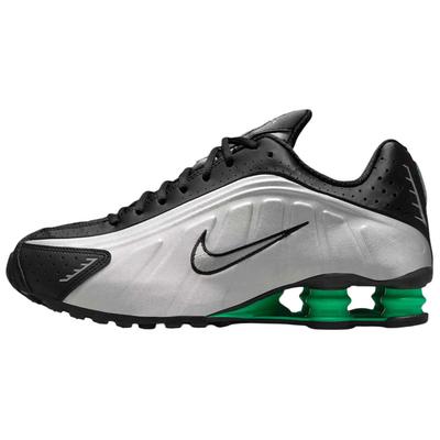 Shox R4 Slip Resistant Abrasion Resistant Low Top Running Shoes Men's Silver Black HQ1988-006