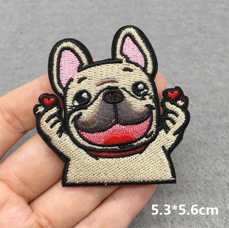 Team Cat Embroidery Patches Appliques For Clothing Diy Sewing Iron On Patches Punk Cartoon Stripes Decoration Accessories